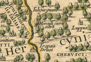 Ortelius' Karte des alten Deutschlands