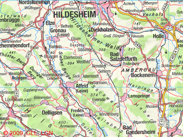 Umgebung der Stadt Elze, © Niedersachsen-Navigator